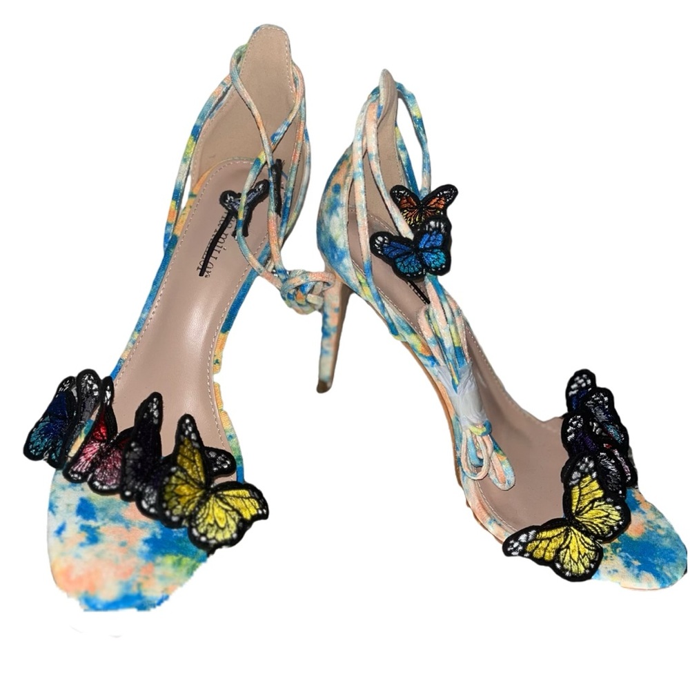 Butterfly tie-dye Heels